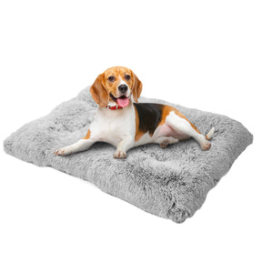 Dog Bed Mats Washable Large Dog Sofa Bed Portable Pet Kennel Long Plush House  Sleep Protector Product Dog Bed