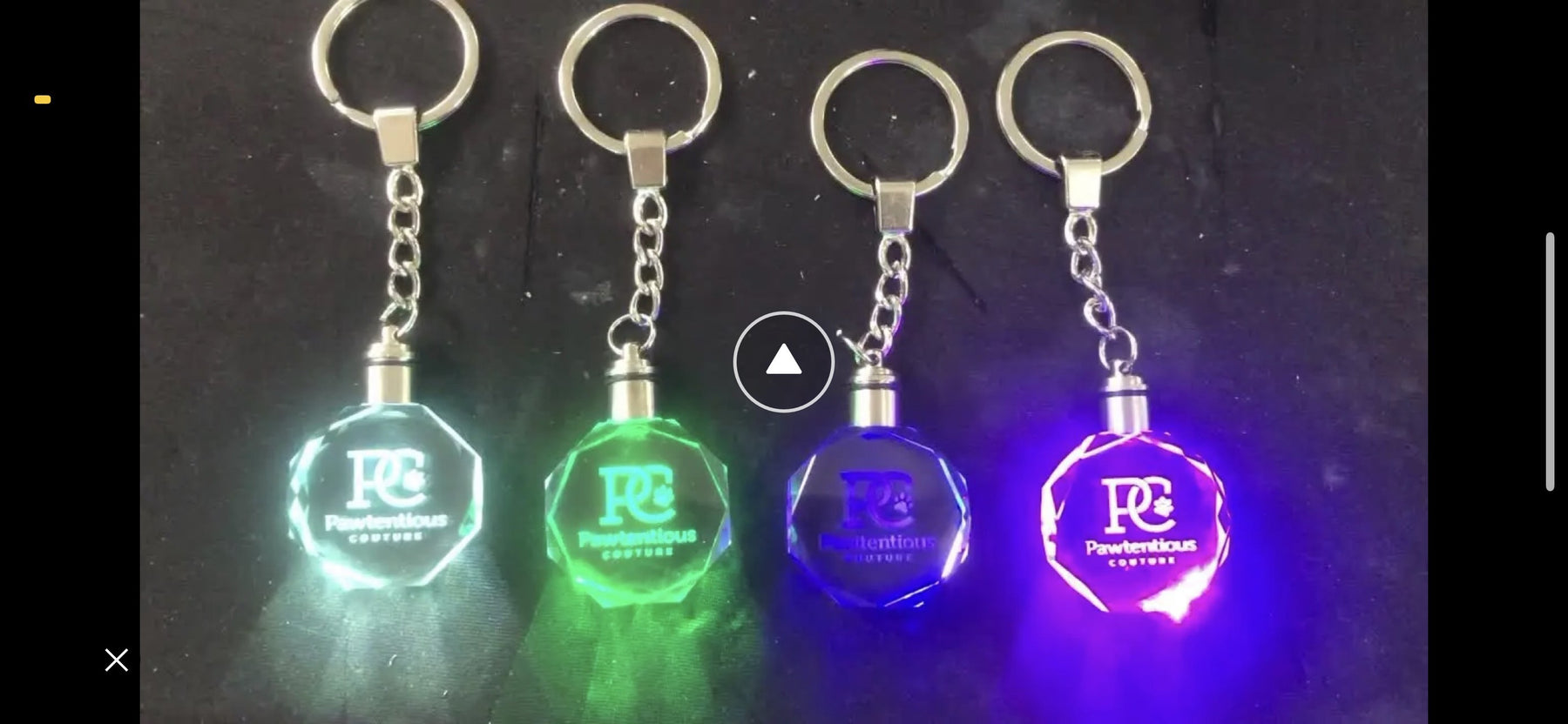 Colored keychain